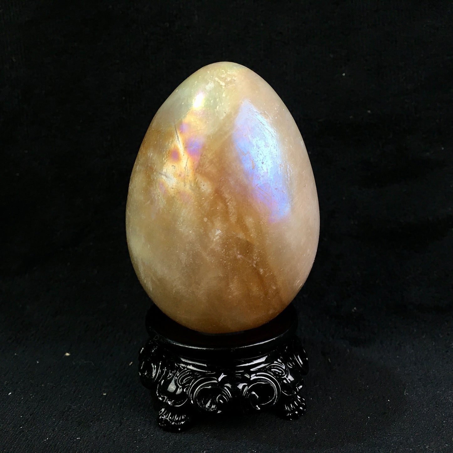 Wholesale high quality reiki natural crystal aura yellow jade eggs  for decoraiotion 1kg