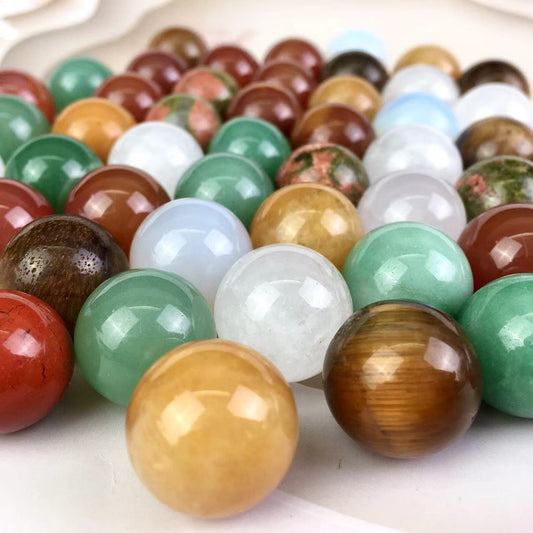 Wholesale high quality healing  Natural mix mini spheres for Decoration