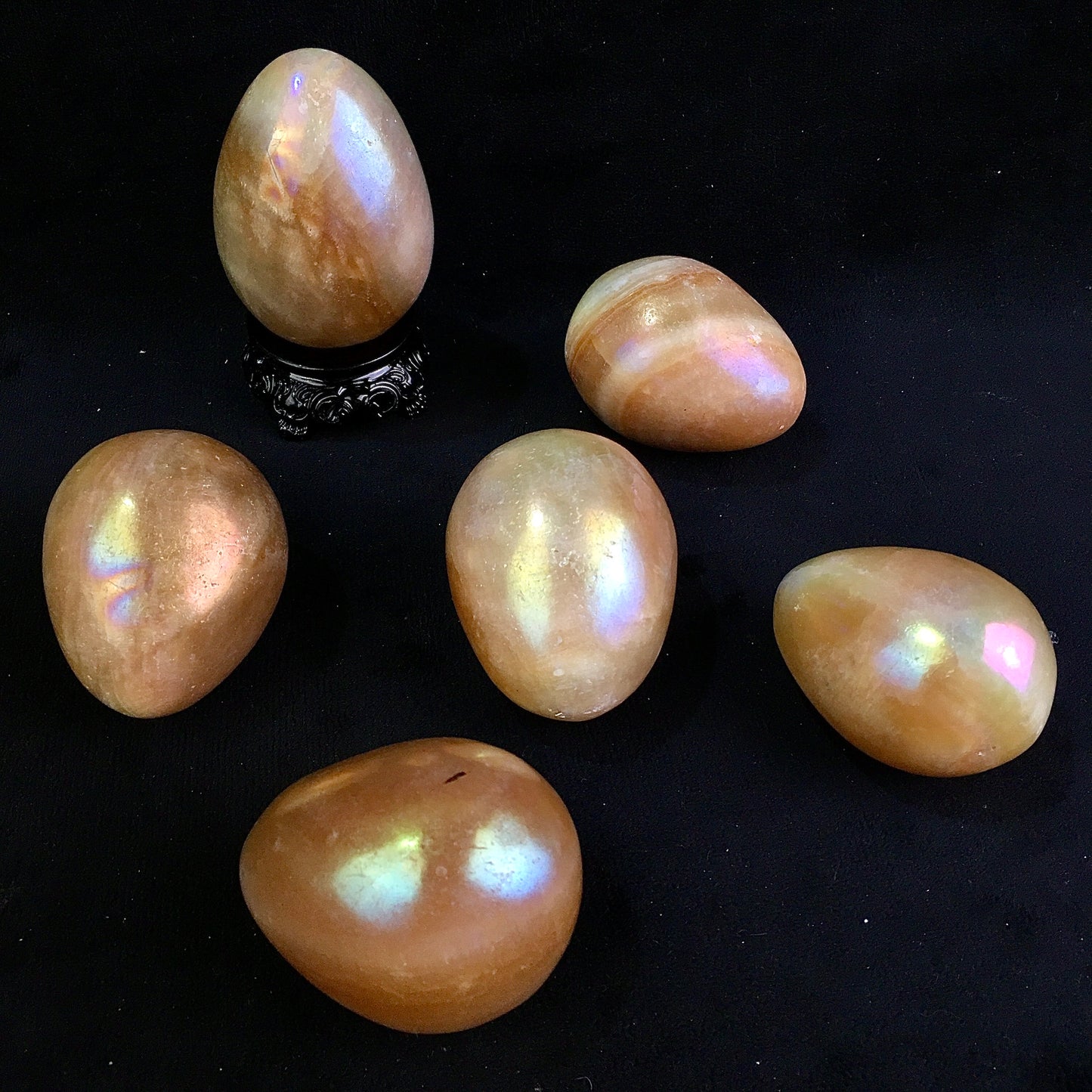 Wholesale high quality reiki natural crystal aura yellow jade eggs  for decoraiotion 1kg