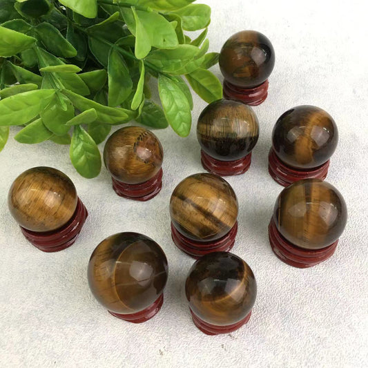 Wholesale natural healing tiger eye sphere for decoration 1kg