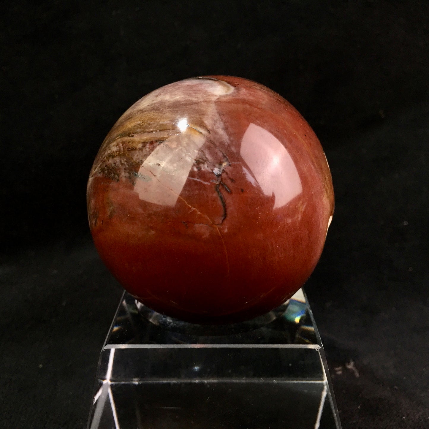 Wholesales high quality Wood fossil sphere natural healing crystal sphere gemstone for home decoration 1kg