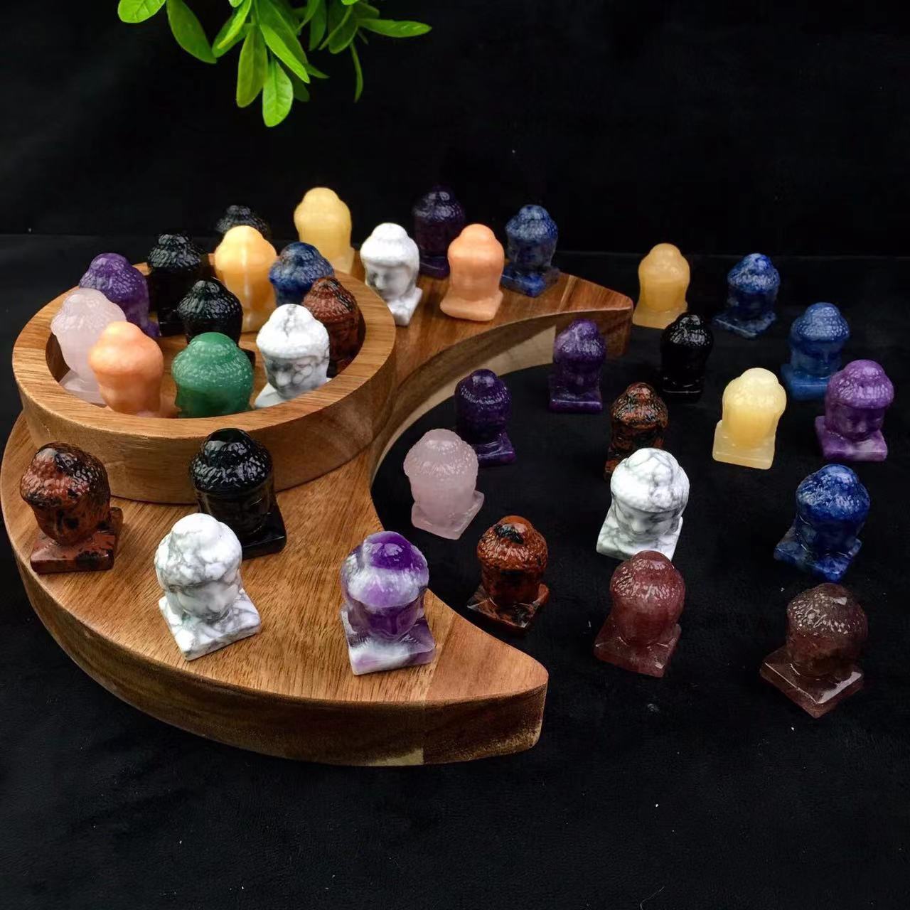 Wholesale Crystal Crafts Buddha Natural Crystal Carving Crystal Buddha Head