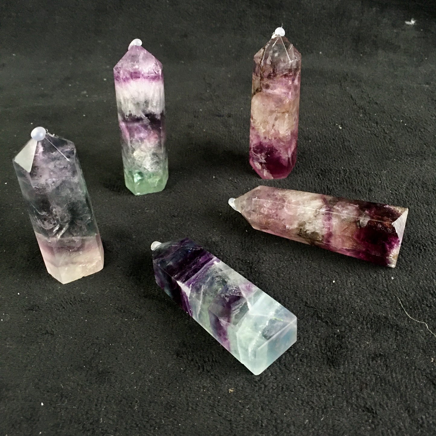 Wholesale High Quality Natural   fluorite crystal quartz tower for decoraiotion 1kg