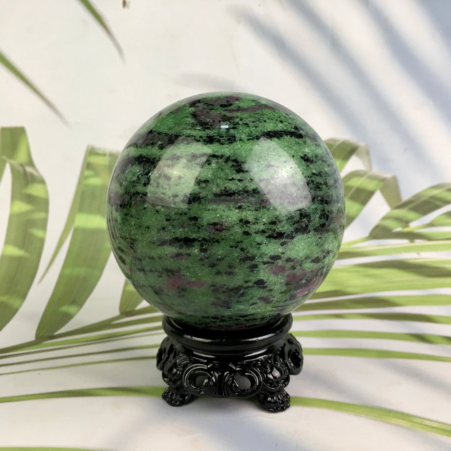 Wholesale Natural Healing Polished Ruby Zoisite Quartz Crystal Ball Sphere 1kg