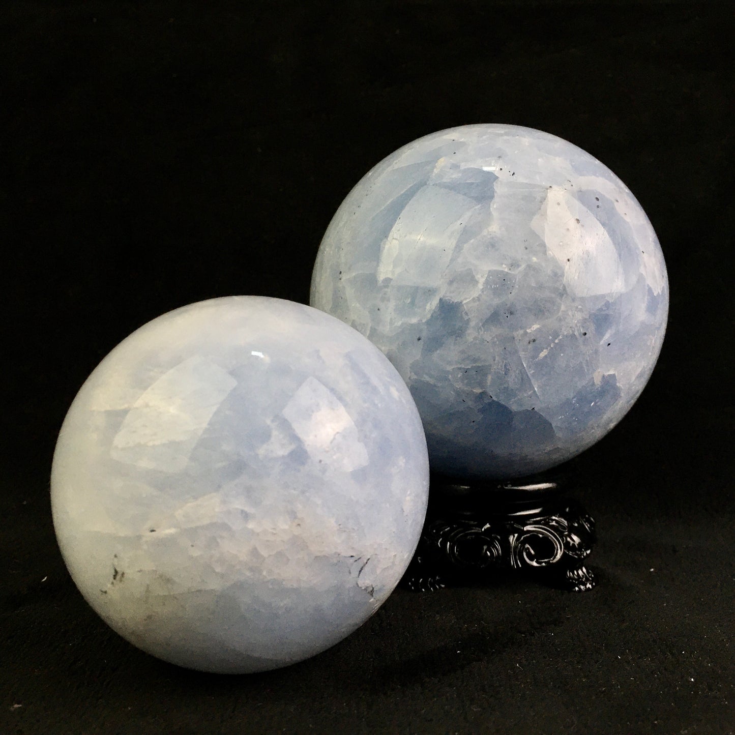 Wholesale Natural Healing Crystal High Quality Blue Calcite Sphere 1kg