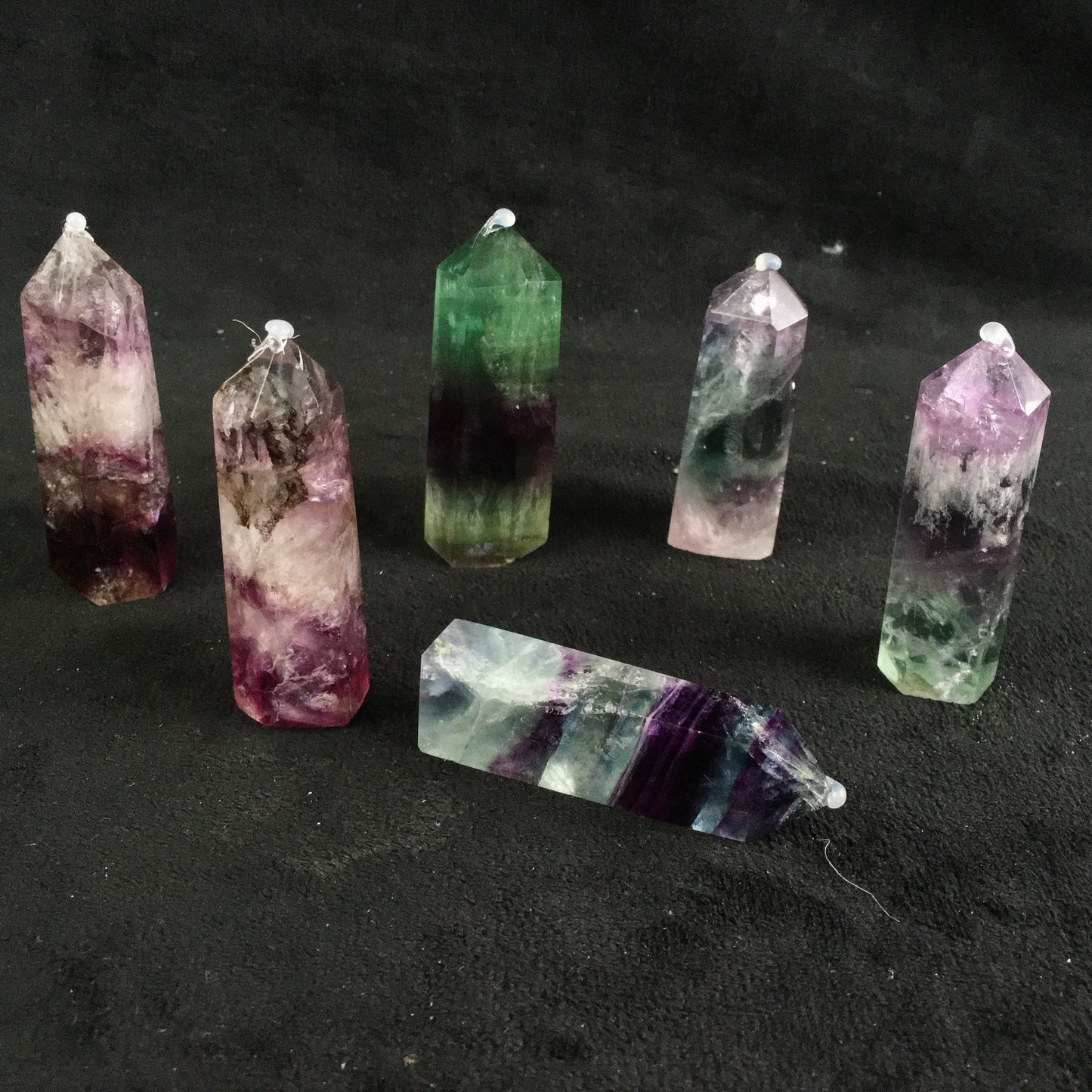 Wholesale High Quality Natural   fluorite crystal quartz tower for decoraiotion 1kg