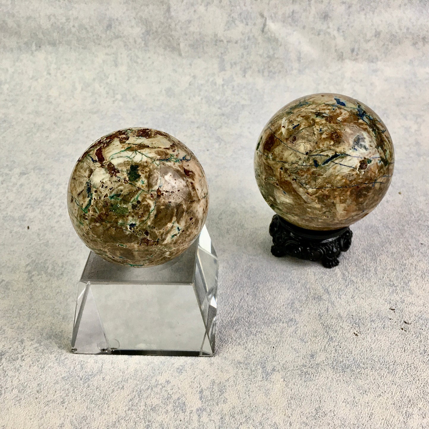 Wholesale high quality natural crystal azurite sphere e for decoraiotion 1kg