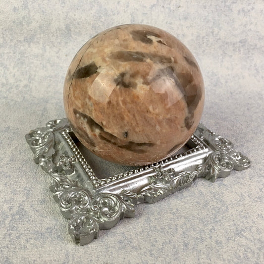 Wholesale high quality reiki natural Moonlight and calcite sphere for decoration 1kg