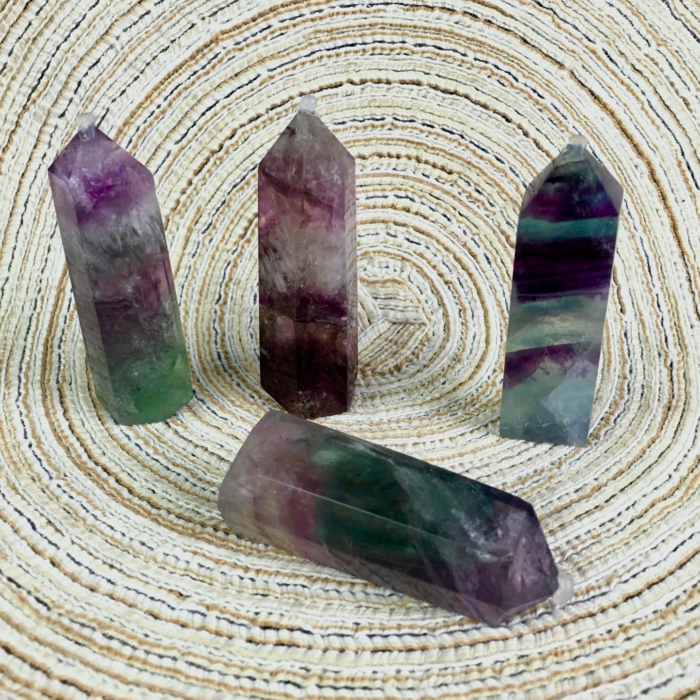 Wholesale High Quality Natural   fluorite crystal quartz tower for decoraiotion 1kg