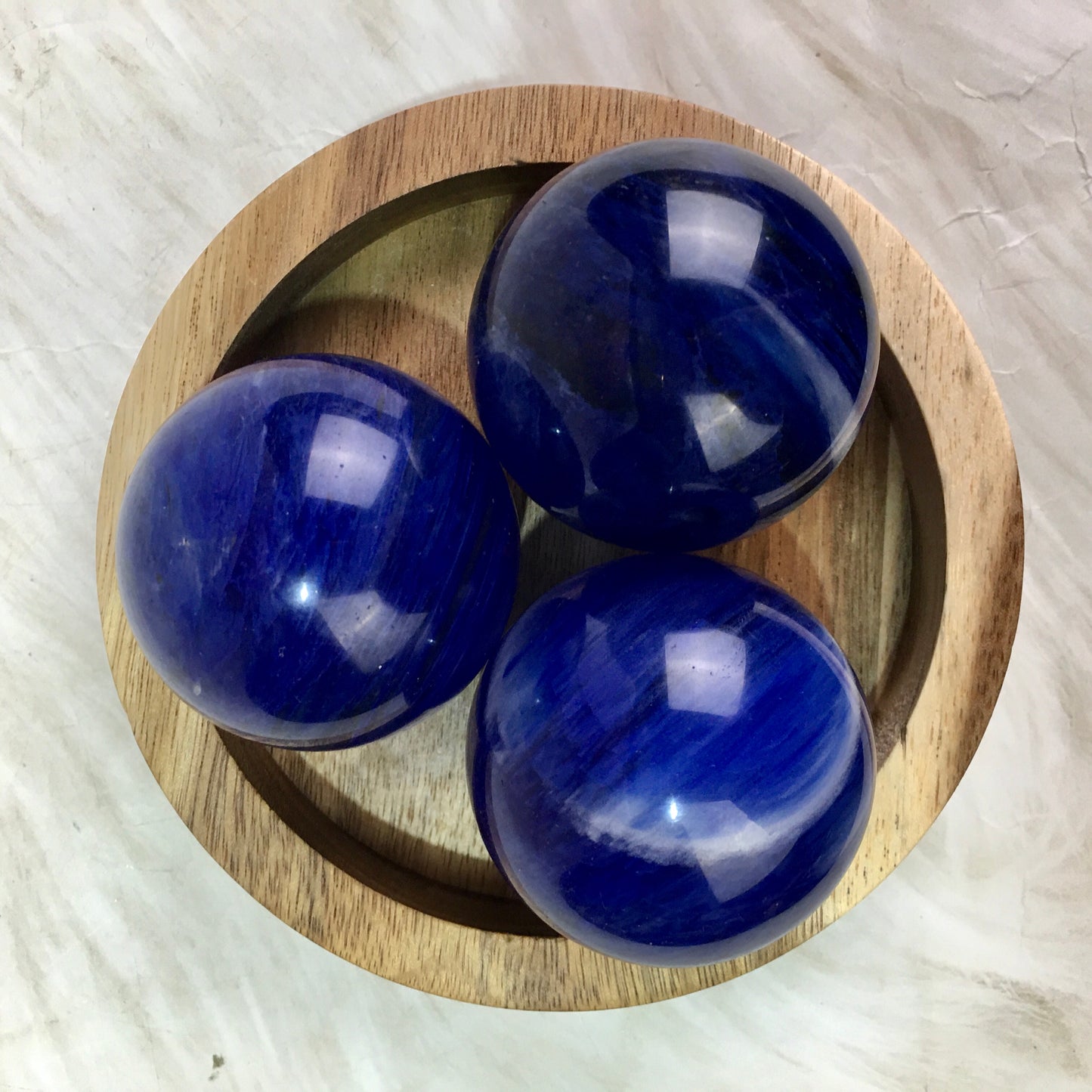 High Quality Polished Crystal Stone Ball Blue Smelting Quartz Sphere For Decoration 1kg