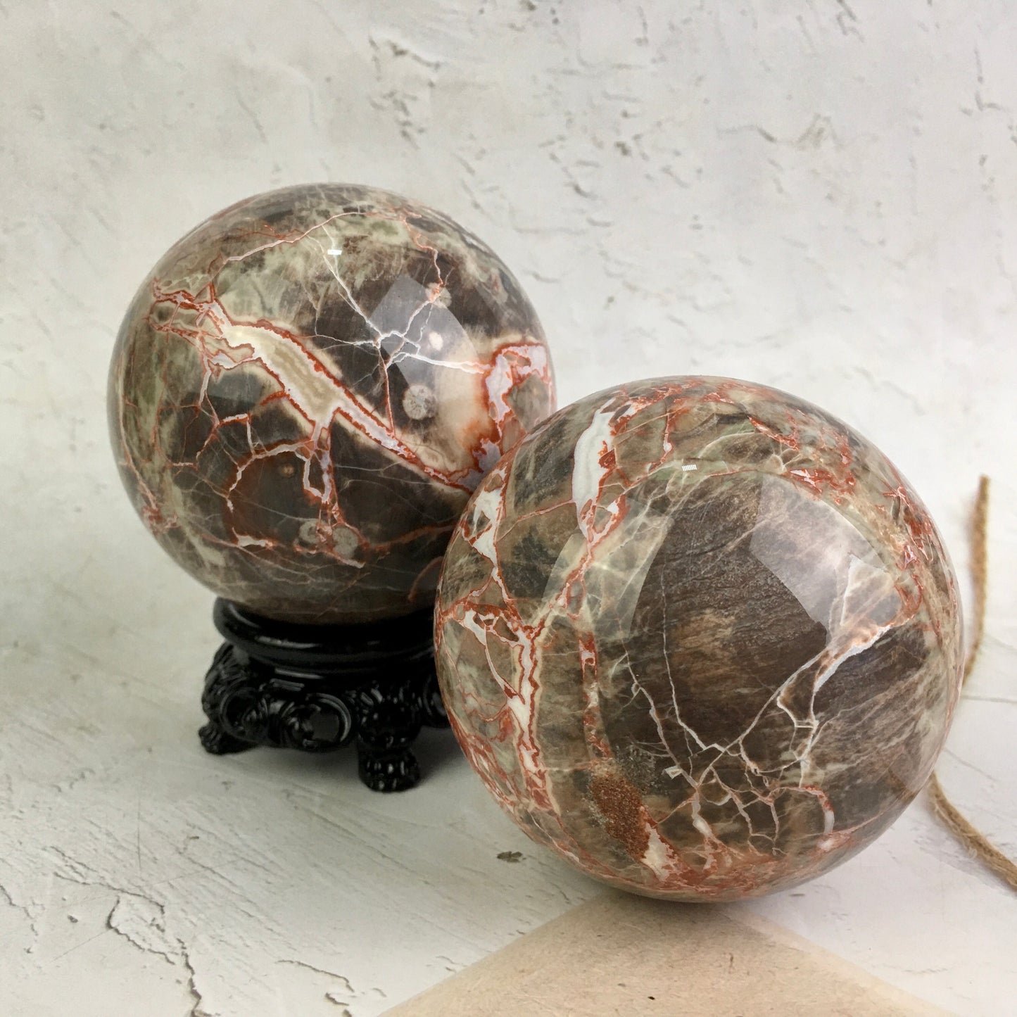 Wholesale  Natural Healing Money agate sphere for decoration 1kg