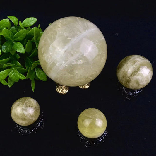 Wholesale natural  citrine sphere  quartz crystal sphere for decoraiotion  1kg