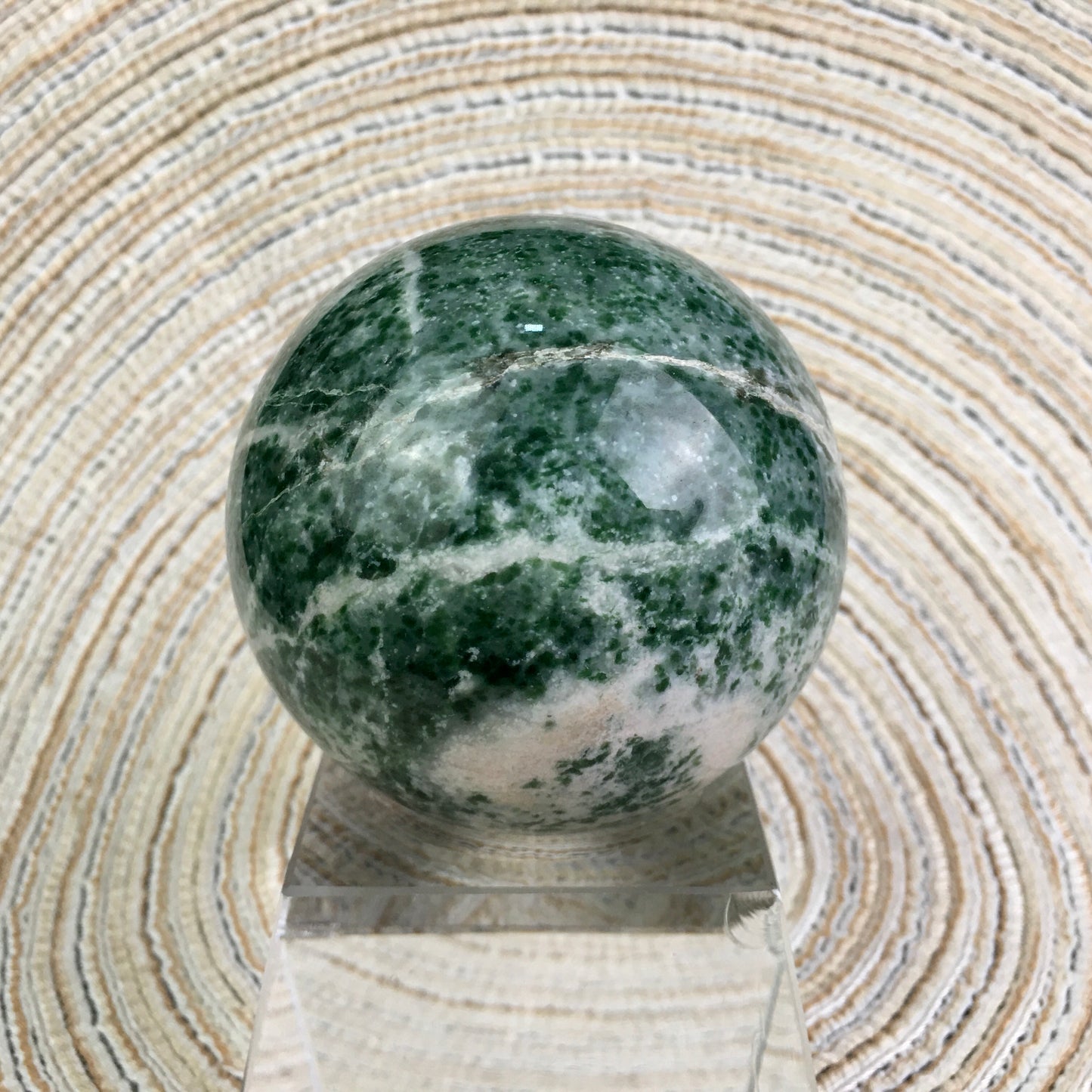 Wholesale custom high quality natural quartz jade ball green qinghai jade stone sphere for decoration 1kg