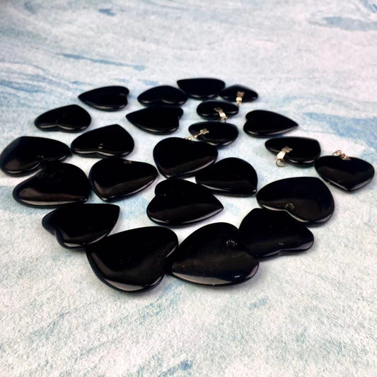 High quality wholesale  Natural Crystal Black Obsidian pendant For Decoration